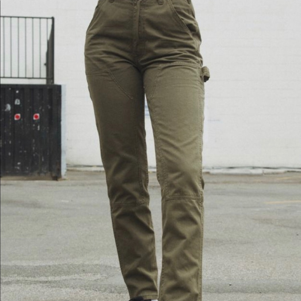 brandy melville green cargo jeans